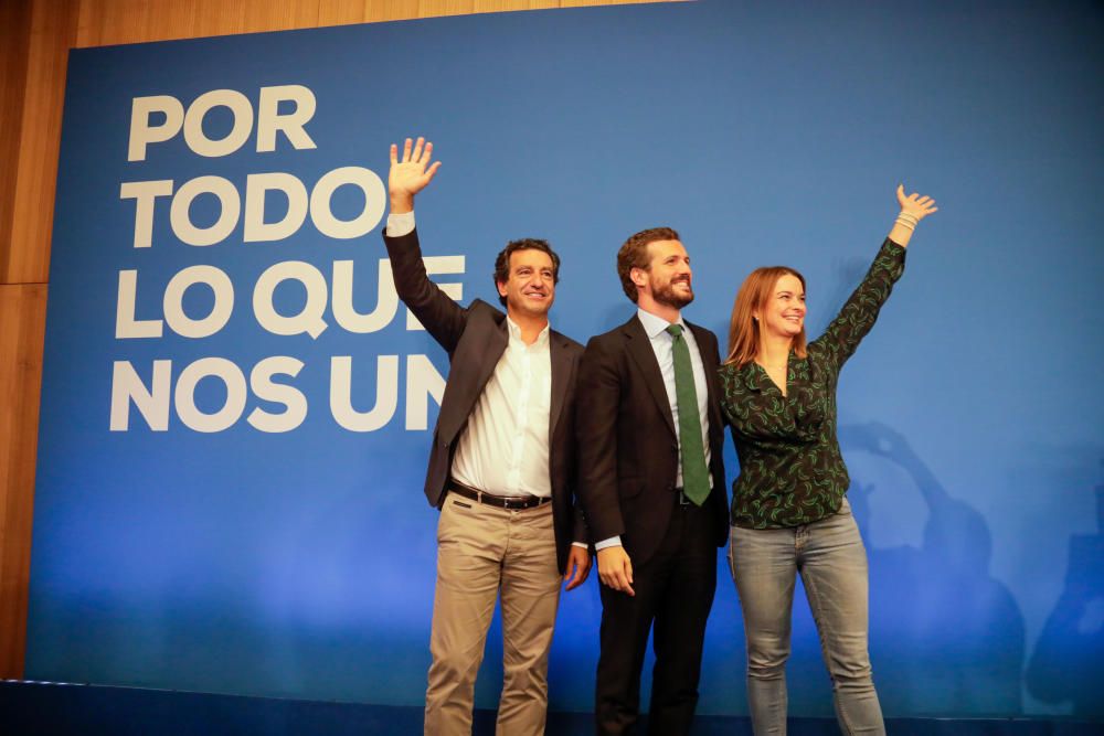 Pablo Casado en su mitin de campaña celebrado en Palma