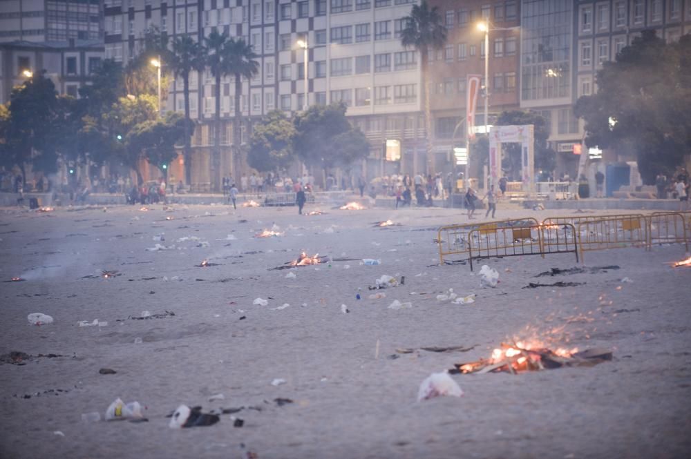 Así transcurrió la noche y amanecieron las playas