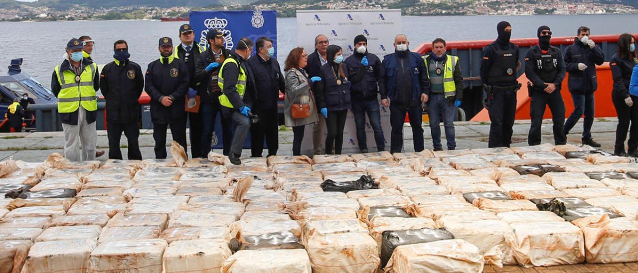 El alijo de 4 toneladas incautado en el barco