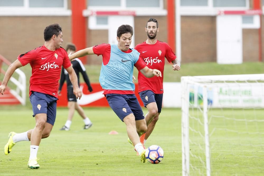 Entrenamiento del Sporting