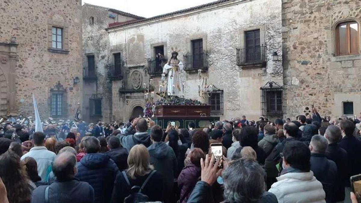 Primera salida de Jesús Despojado por Cáceres hace dos años.