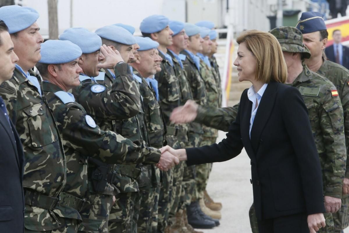 Fotogalería / Visita de la ministra Cospedal a las tropas de Cerro Muriano en Líbano