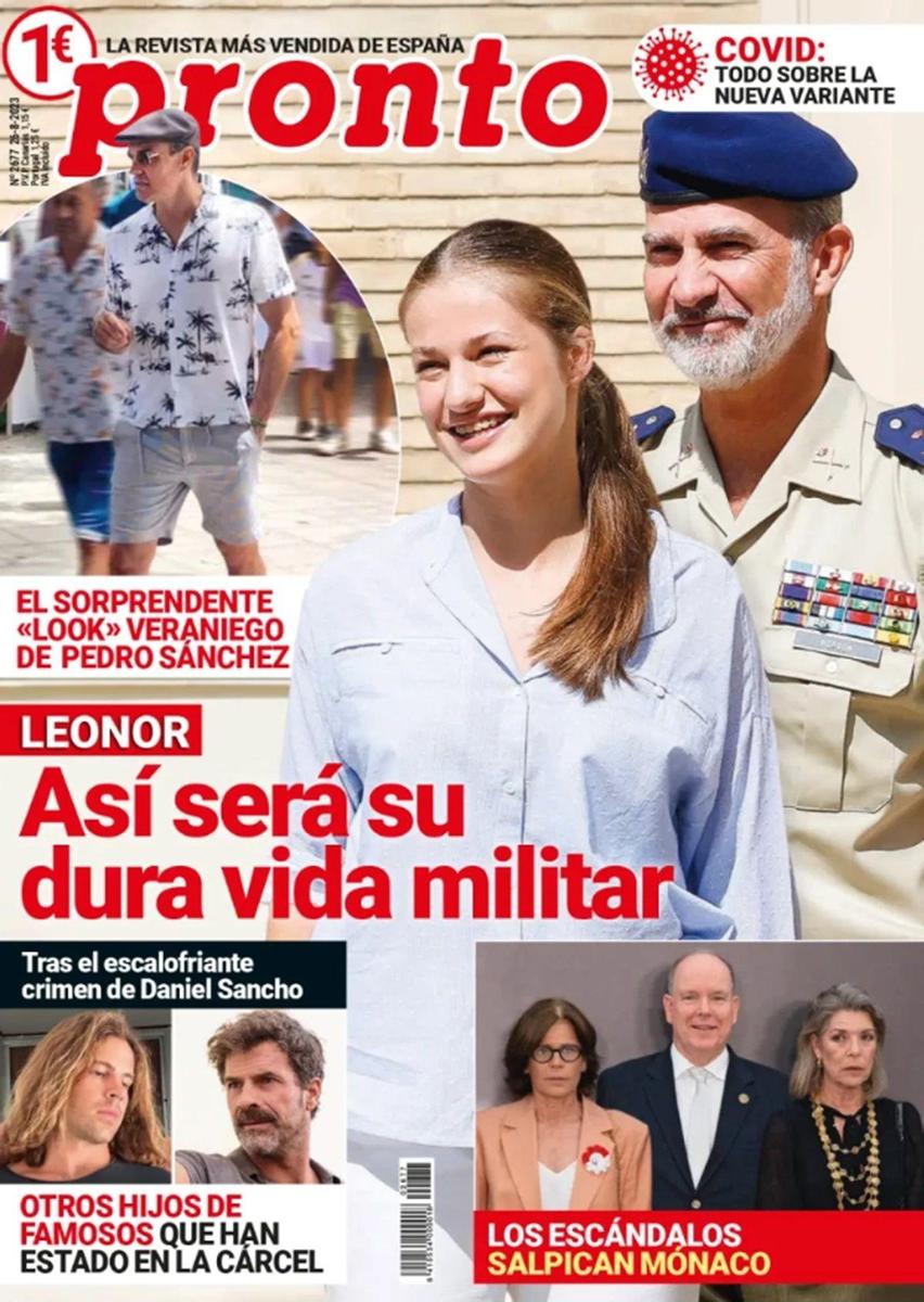 Portada de la revista Pronto del 21 de agosto de 2023