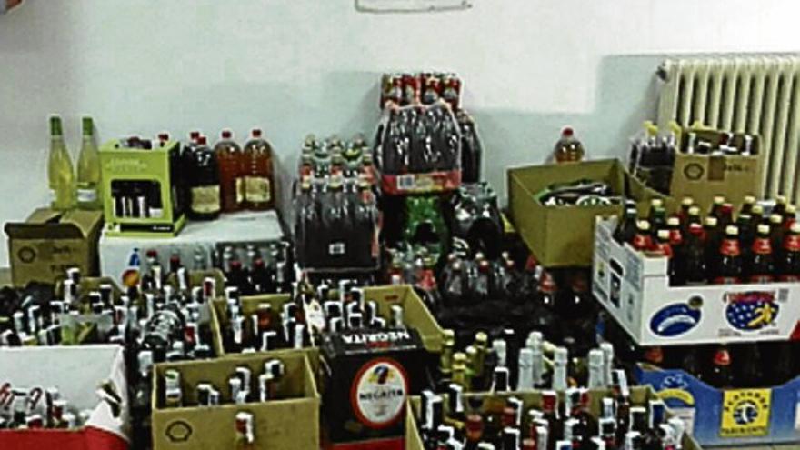 Intervienen bebidas a una multitienda