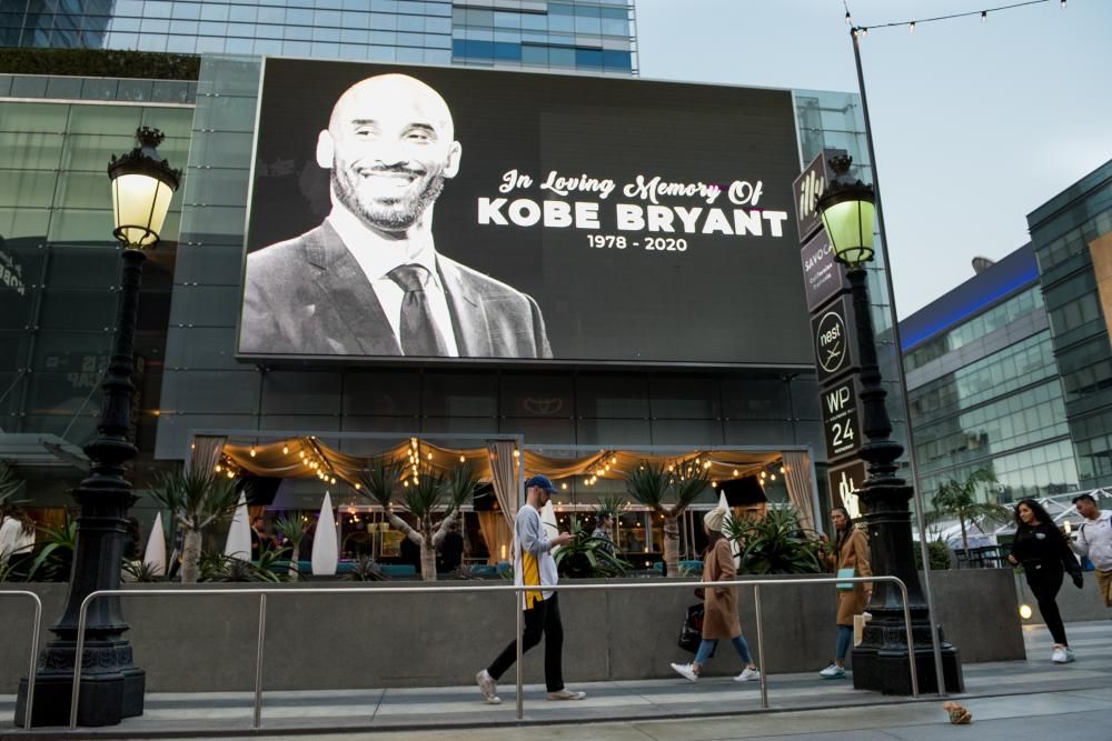 Luto en la NBA y en las calles por Kobe Bryant