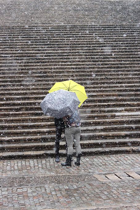 Nevada a Girona.