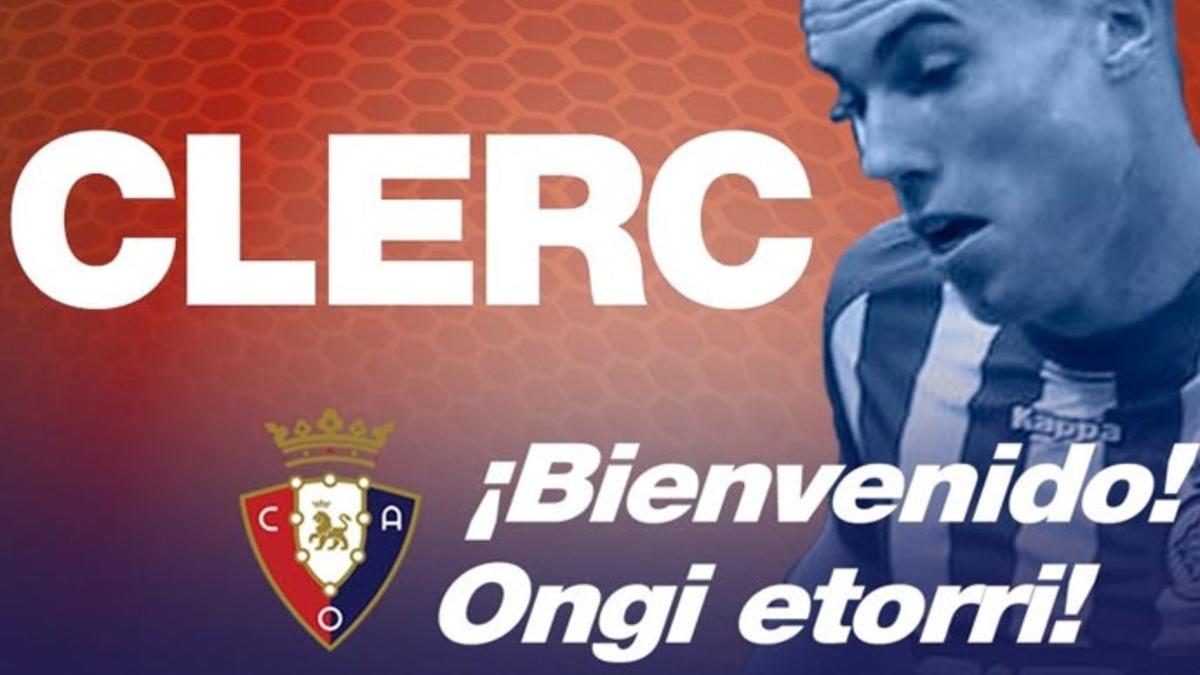 Clerc jugará en Osasuna