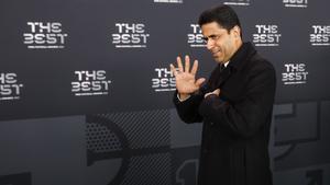 Nasser Al-Khelaifi, presidente del PSG, en la gala de los The Best