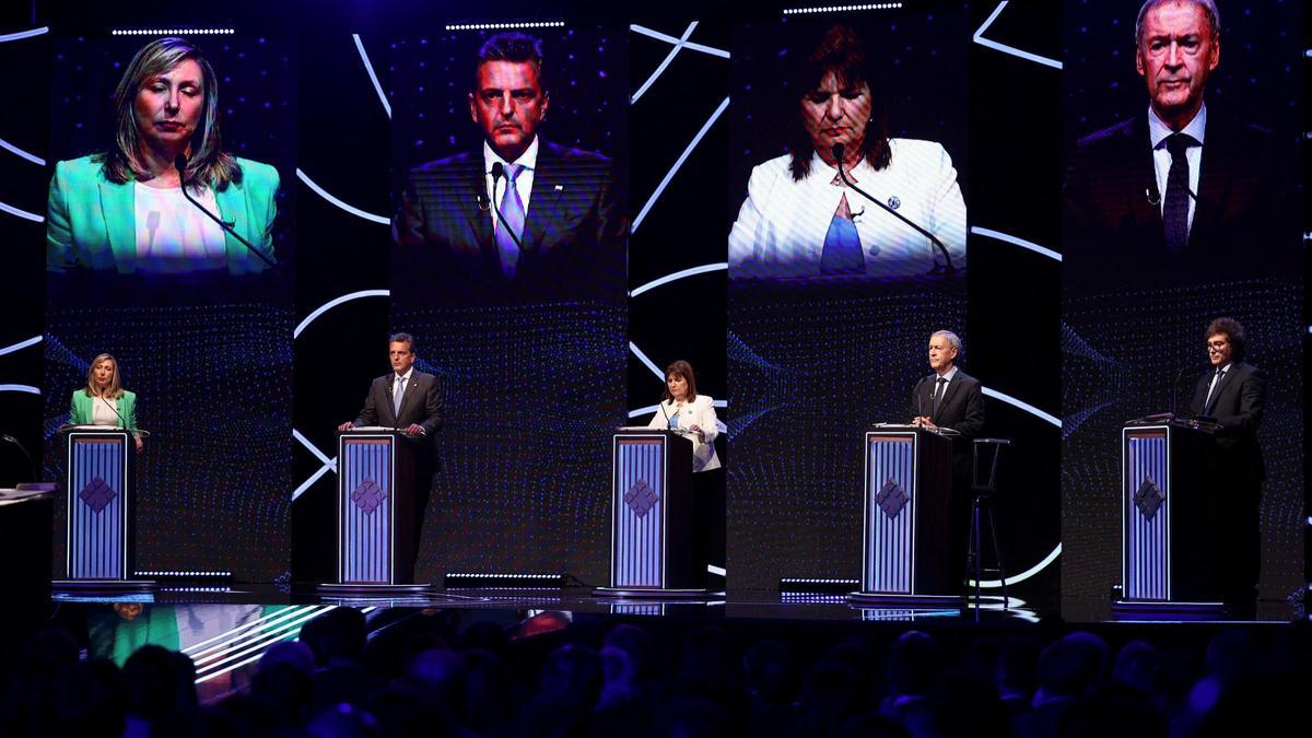 Debate presidencial en Argentina.