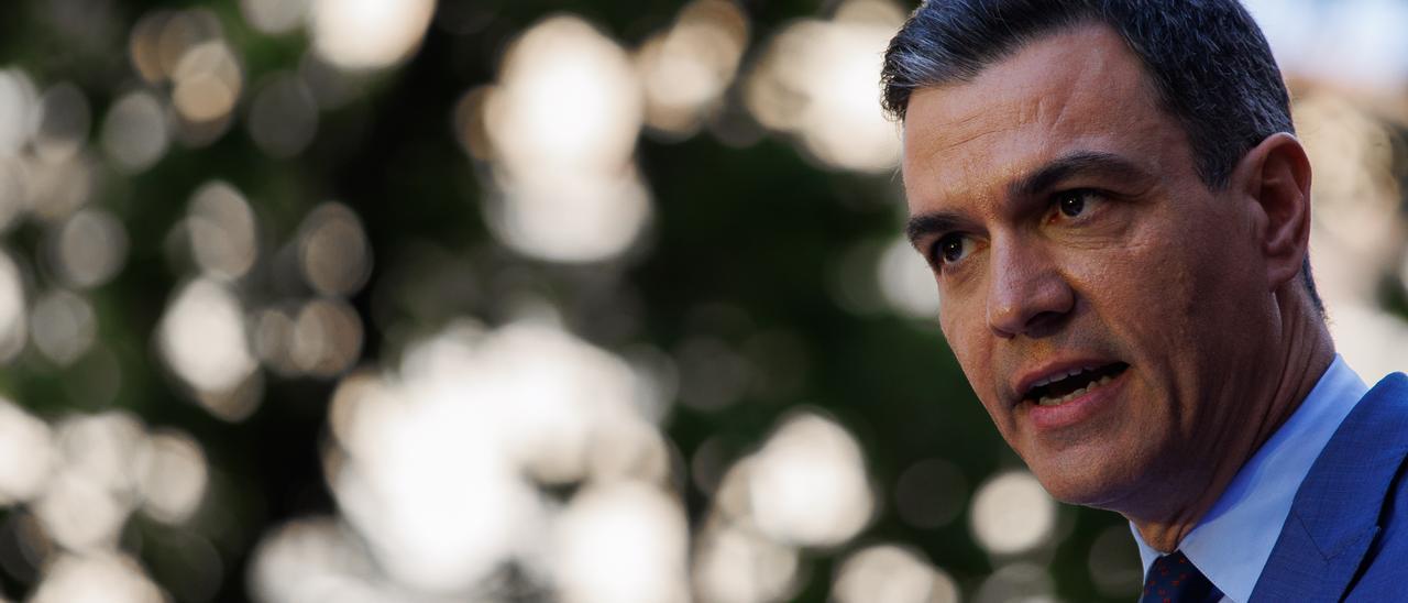 El presidente del Gobierno, Pedro Sánchez,