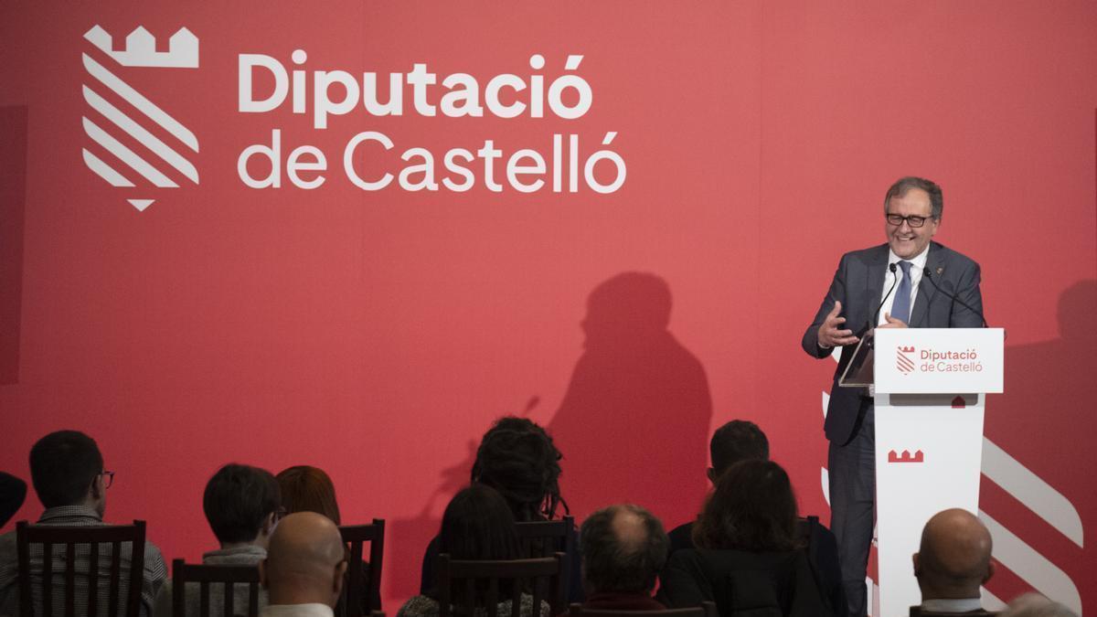 El presidente de la Diputación, José Martí, en la presentación de la nueva imagen.