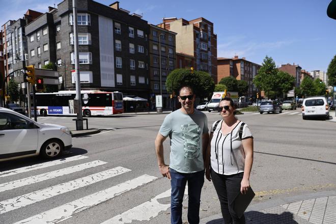 Los vecinos reivindican "concienciación" vial en la avenida de Gaspar García Laviana (en imágenes)
