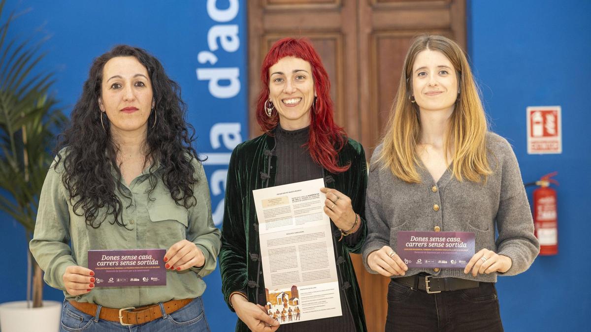 Las autoras del estudio, Isabel Nadal, Paloma Martín y Clara Ferragut