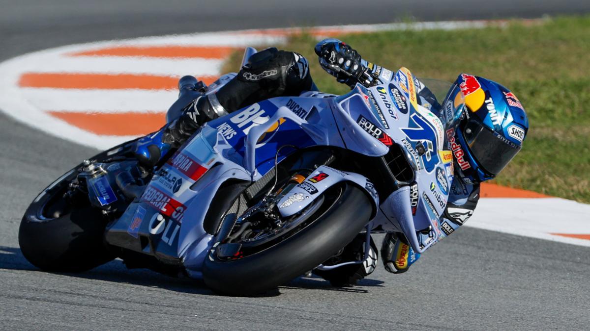 Álex Márquez, durante el GP de Valencia