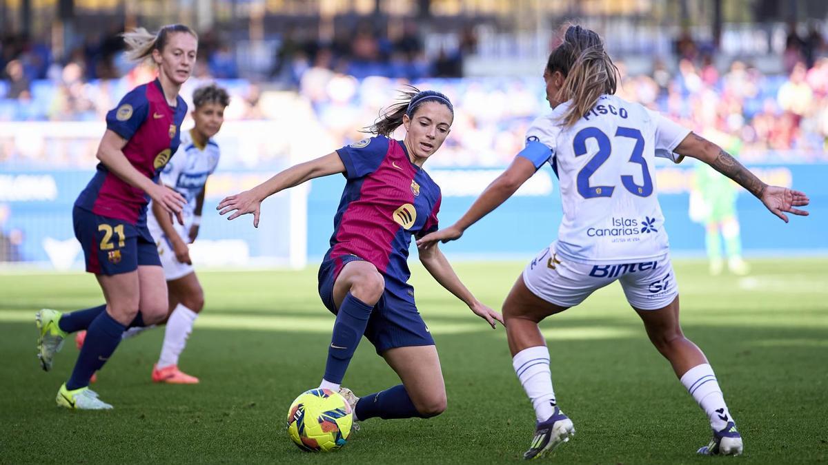 Una acción del Barça-Costa Adeje de la pasada temporada.