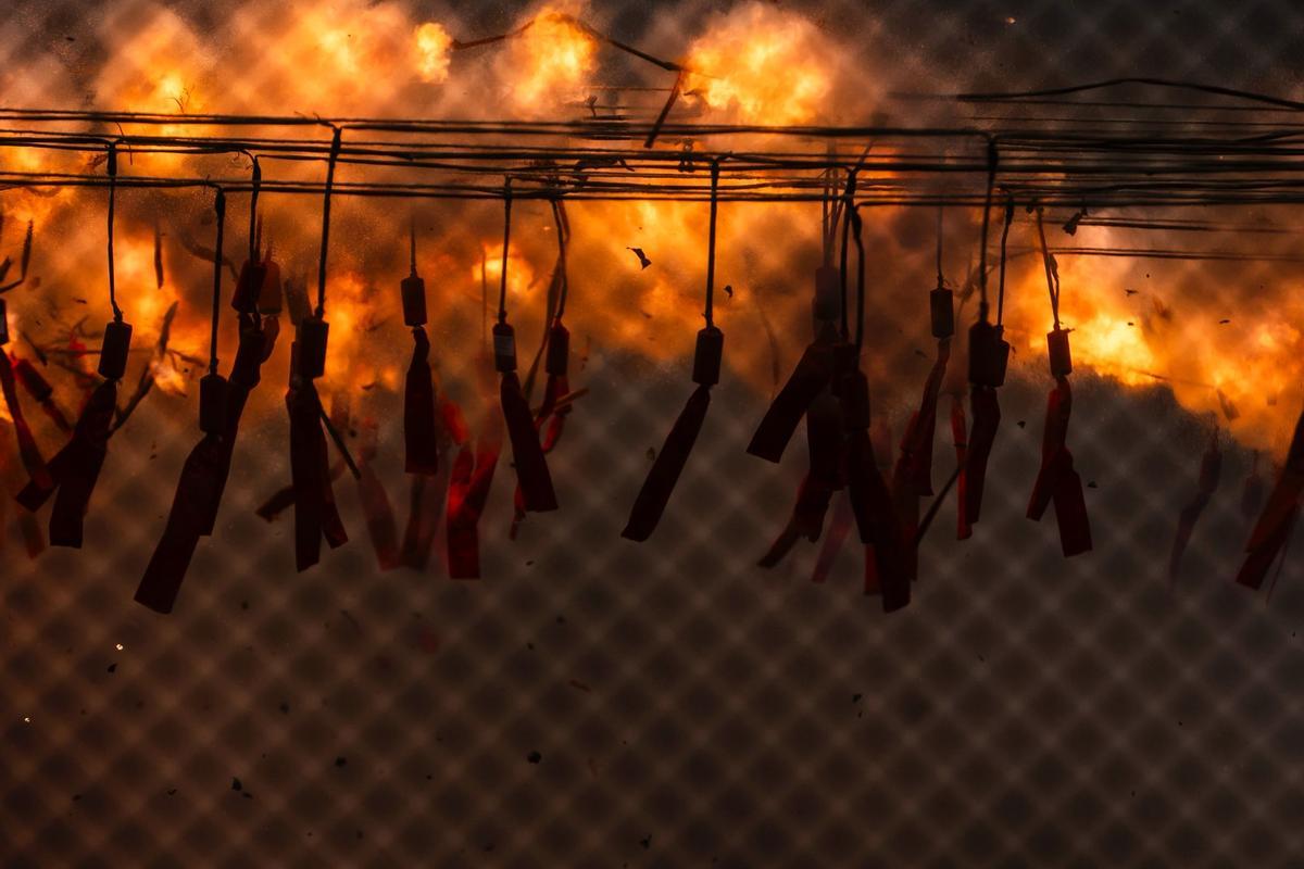Mascletà del 3 de marzo a cargo de la pirotecnia Alto Palancia