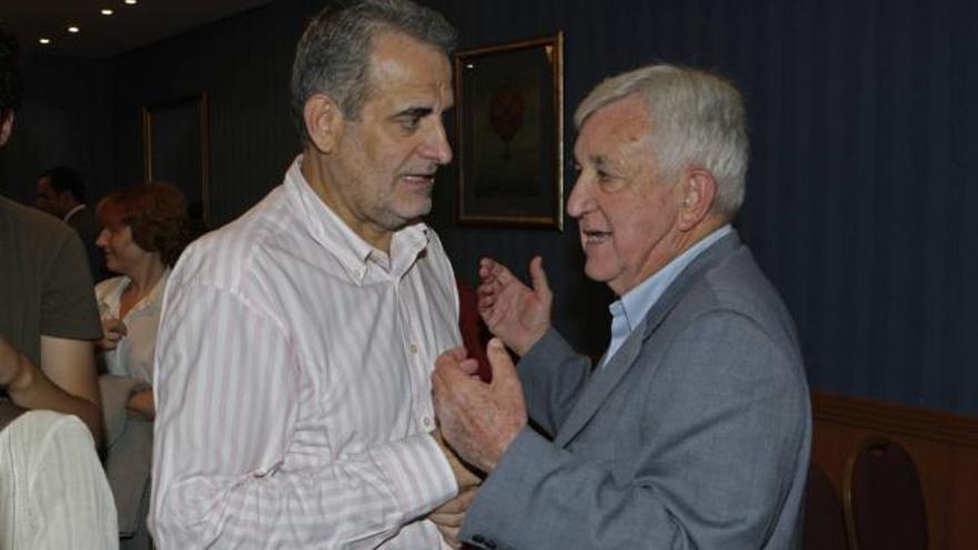 Miquel Ramis, actual vicesecretario general del PP, con su principal mentor, el ex presidente del partido Gabriel Cañellas.