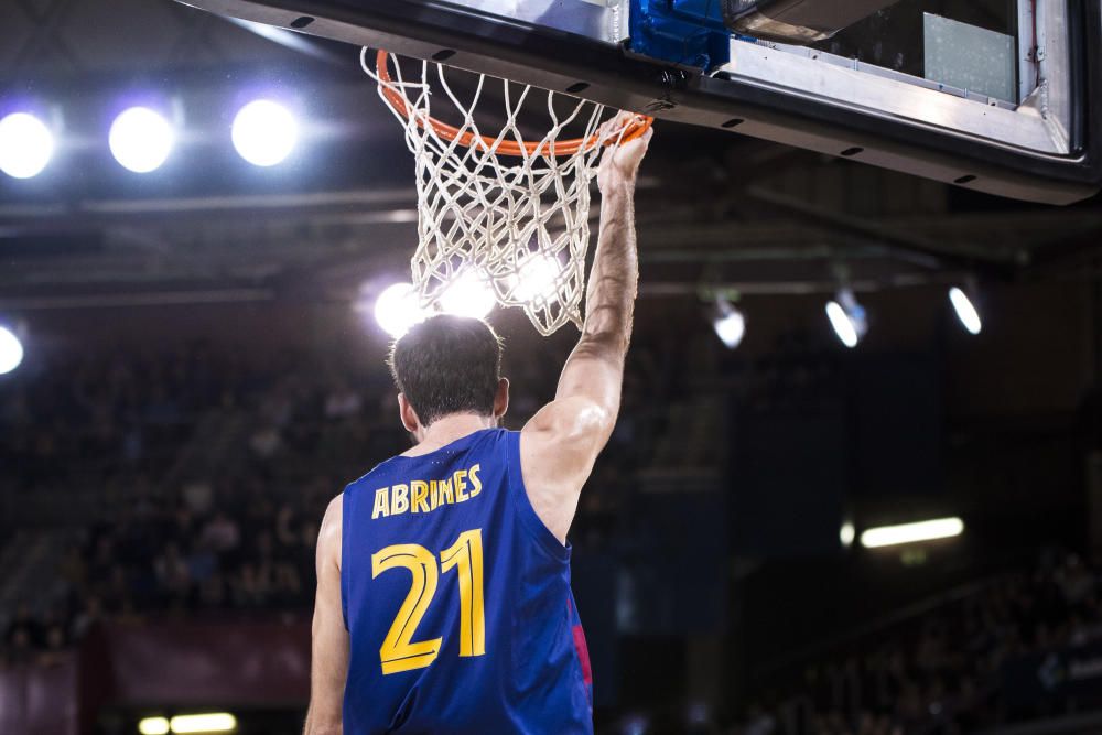 Partido del Barcelona y el Unicaja en el Palau.