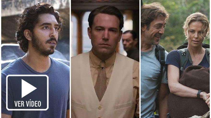 Dev Patel, Ben Affleck, Javier Bardem y  Charlize Theron.