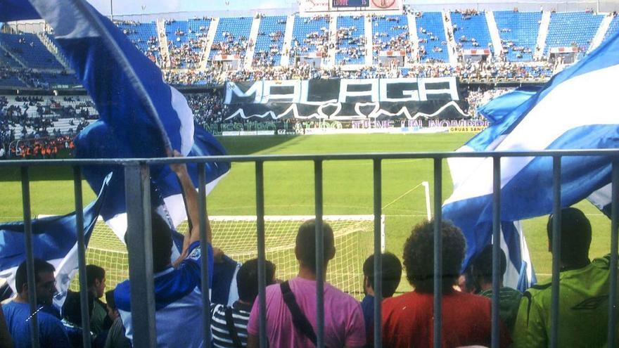 Imagen de un partido de La Rosaleda