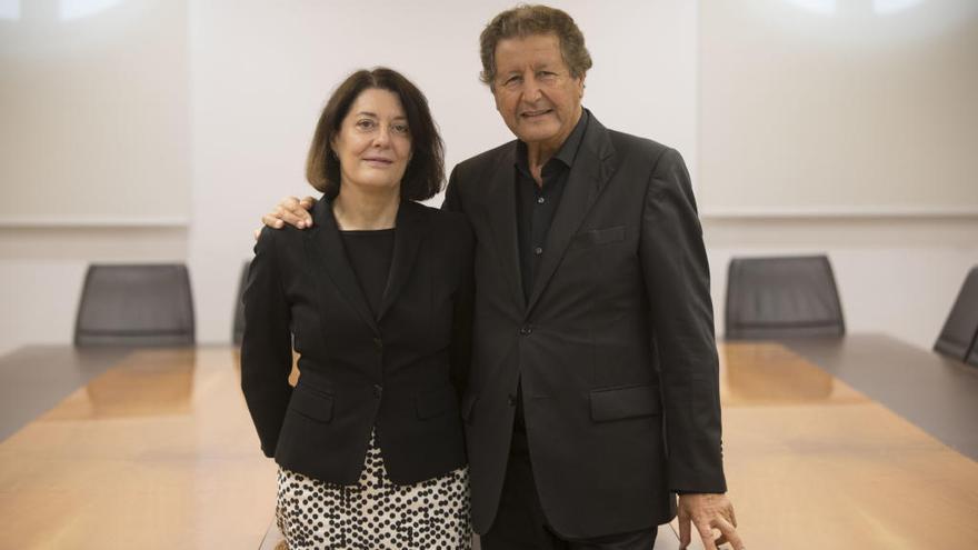 Anna Terrón y Sami Naïr, ayer en València.