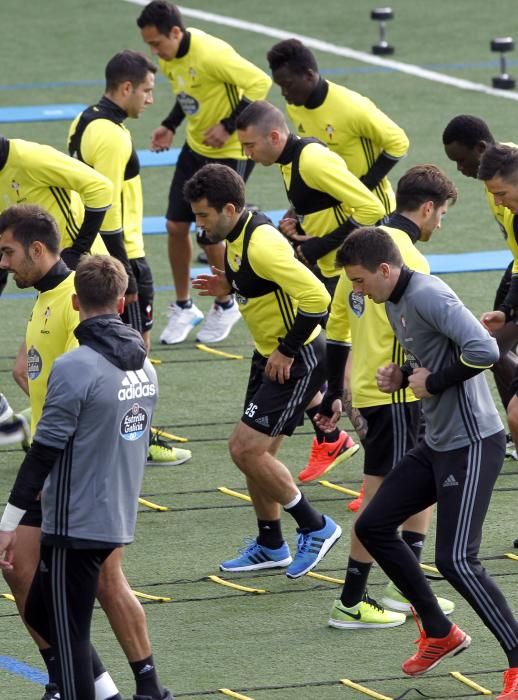 El Celta se prepara para su partido del jueves frente al Ajax //R.Grobas