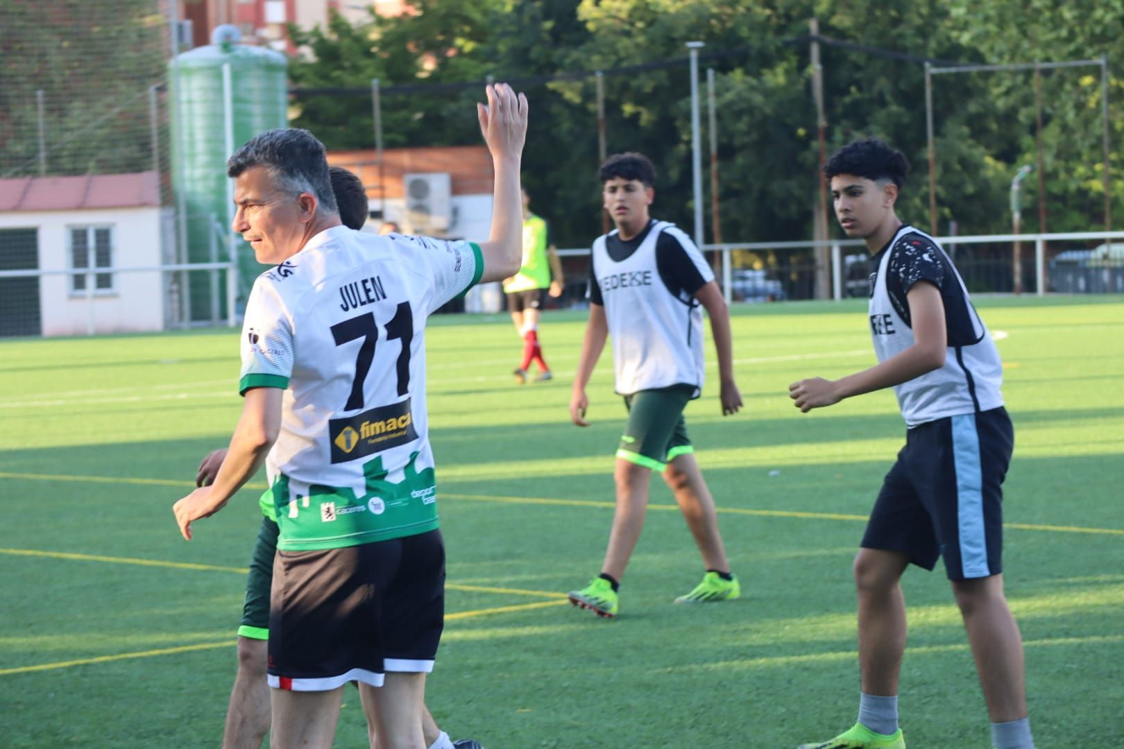 Entrenamiento de los equipos de la liga de fútbol inclusivo del Atlético Veracruz