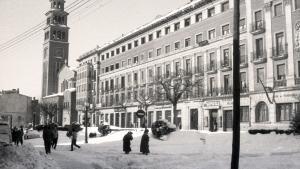 La gran nevada de Navidad de 1962 en LHospitalet de Llobregat.