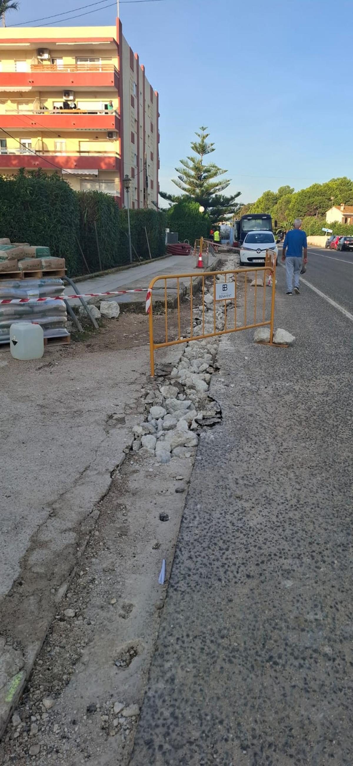 Mejoras en la iluminación de la carretera de Les Marines