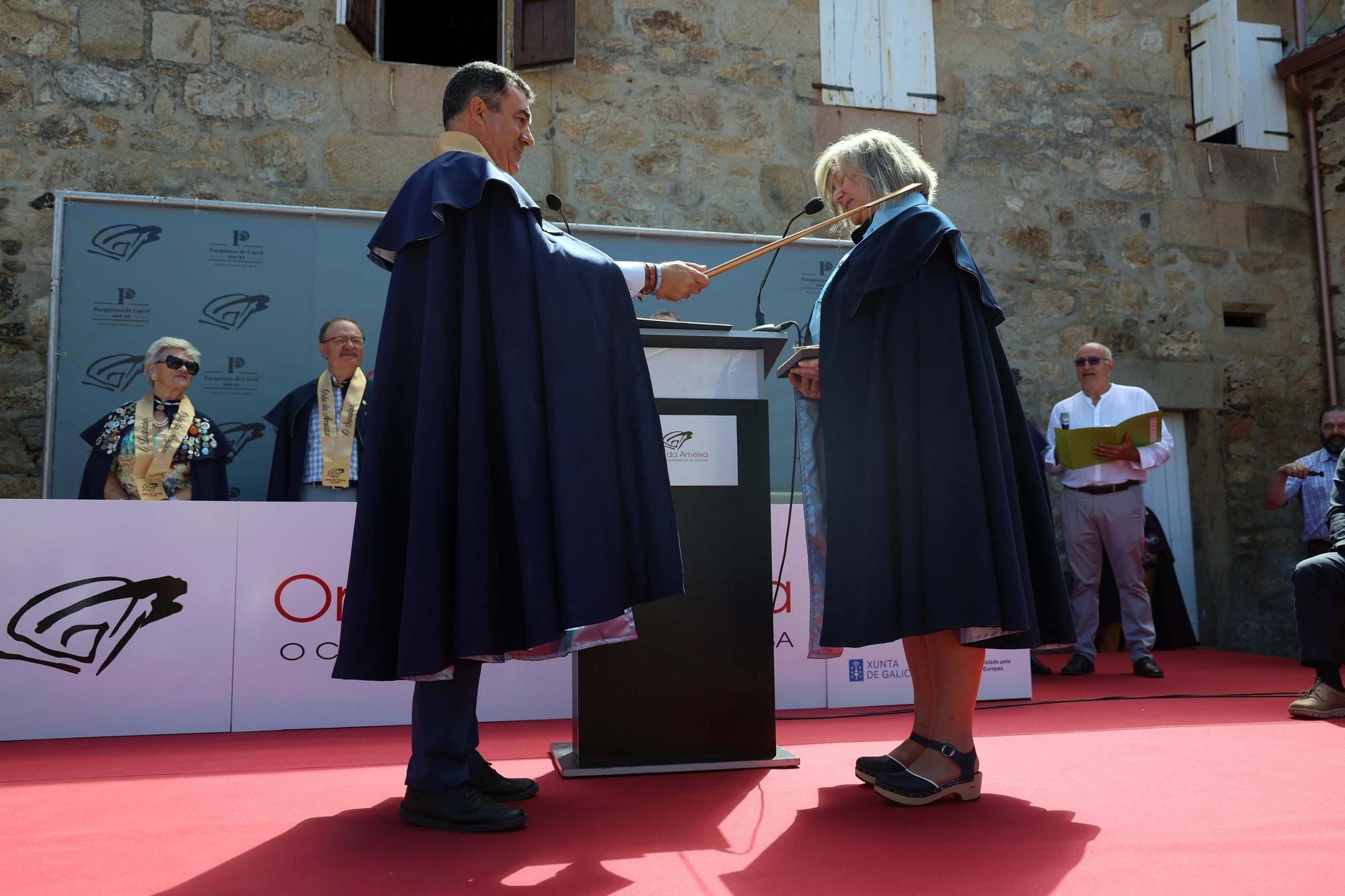 Un momento del XVII Capítulo da Orde da Ameixa de Carril.