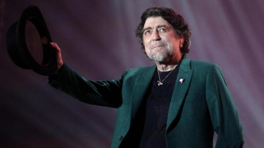 Joaquín Sabina, durante un concierto.