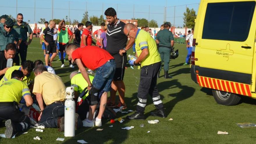 Instante en el que el jugador era atendido