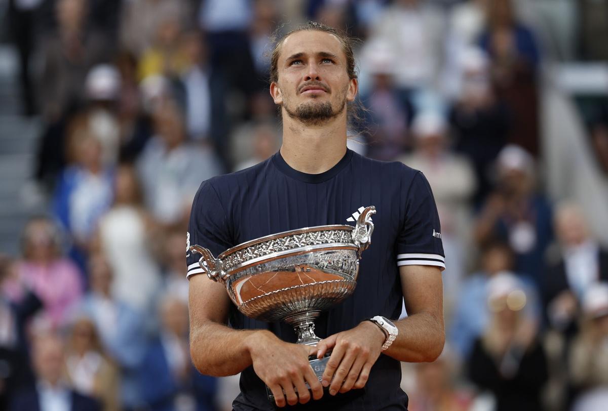 Final de Roland Garros: Flavio Cobolli - Alexander Zverev, en imágenes.