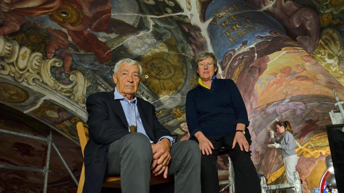 Gialuigi Colalucci y Pilar Roig, restauradores