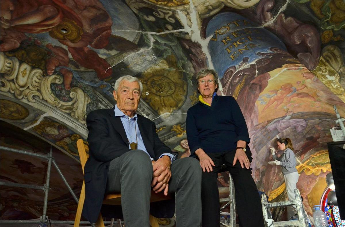 Gialuigi Colalucci y Pilar Roig, restauradores