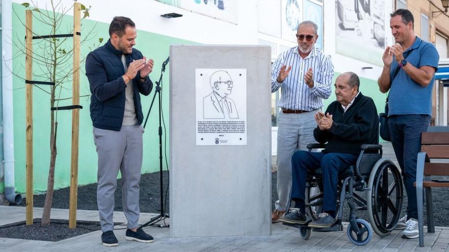 Homenaje al maestro Óscar Torres con una plazoleta en Argana Baja, en Arrecife
