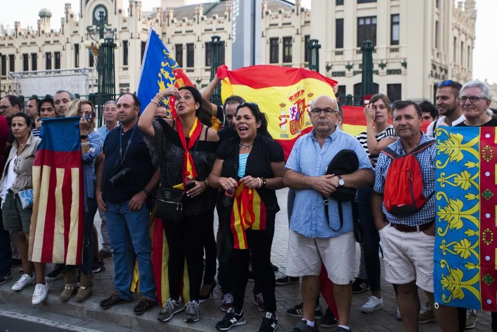 Manifestación 9 d'Octubre Valencia: tensión y altercados