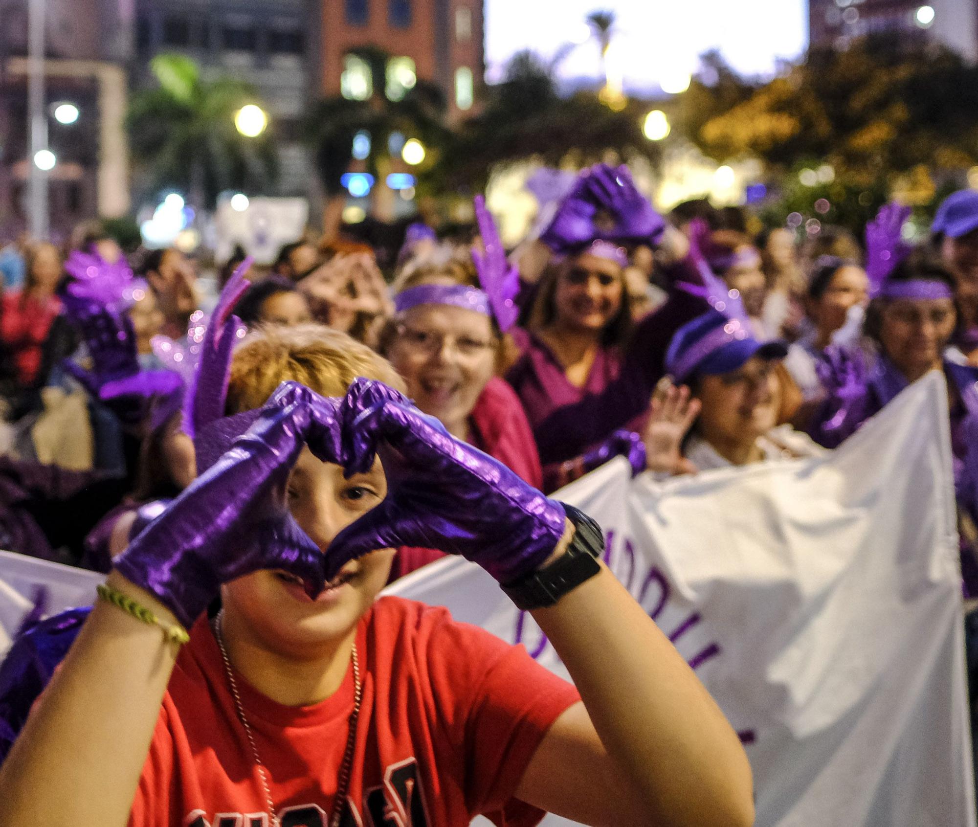 Manifestación por el 8M en Las Palmas de Gran Canaria