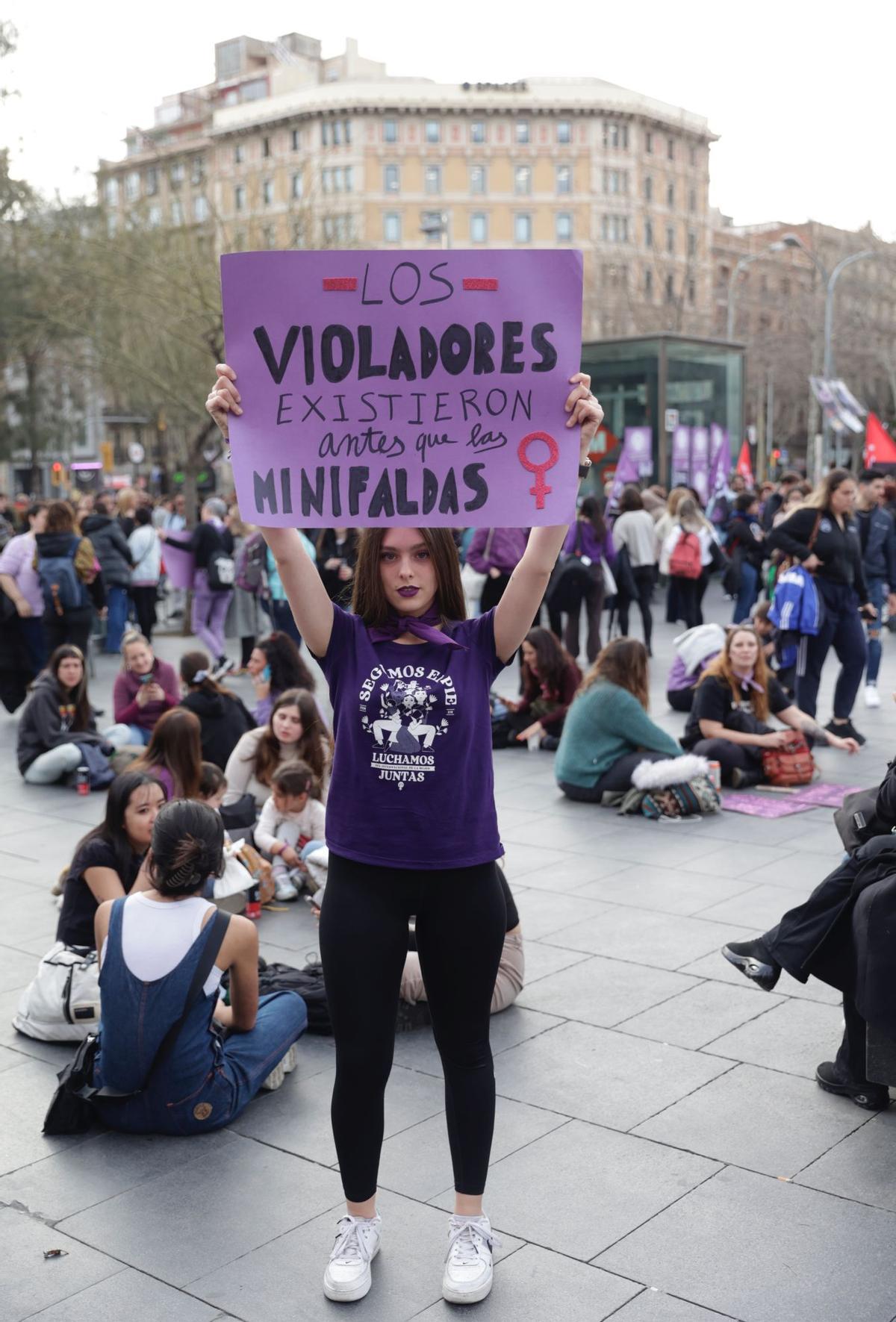 Manifestación del 8-M en Barcelona