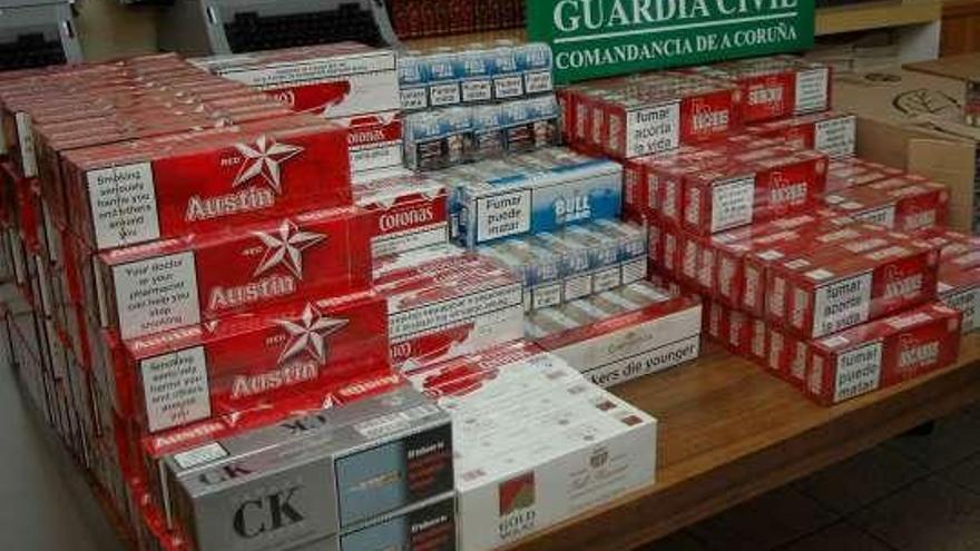 Decomisadas en Ferrol 3.470 cajetillas de tabaco de contrabando