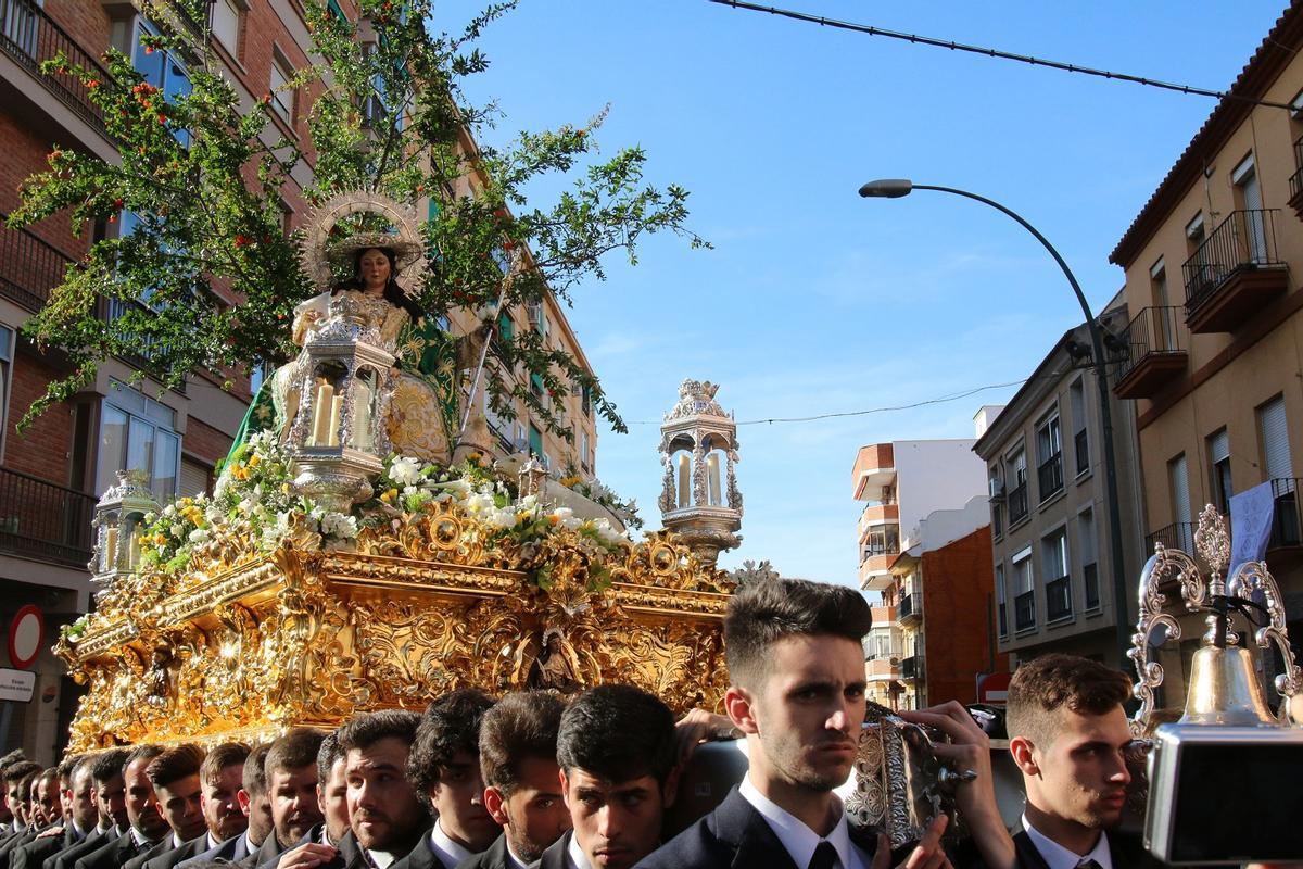 Trono de la Divina Pastora, en mayo de 2015.