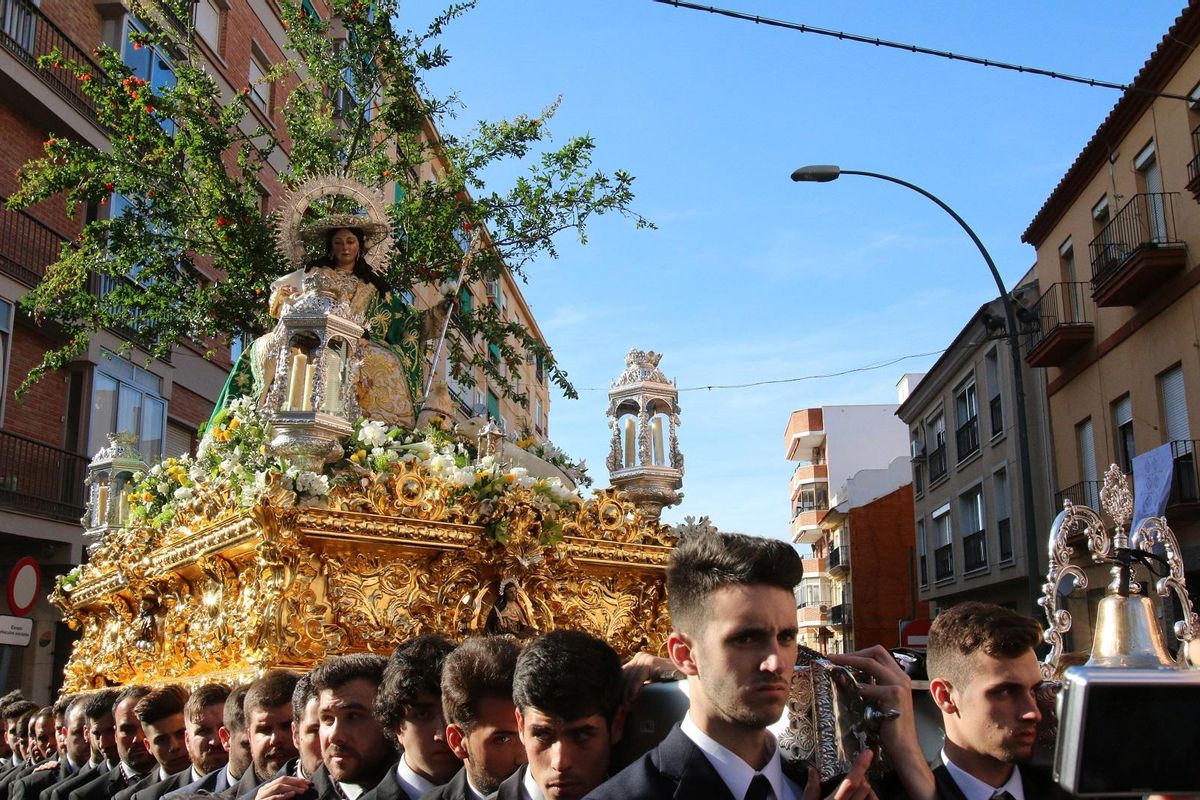 Trono de la Divina Pastora, en mayo de 2015.