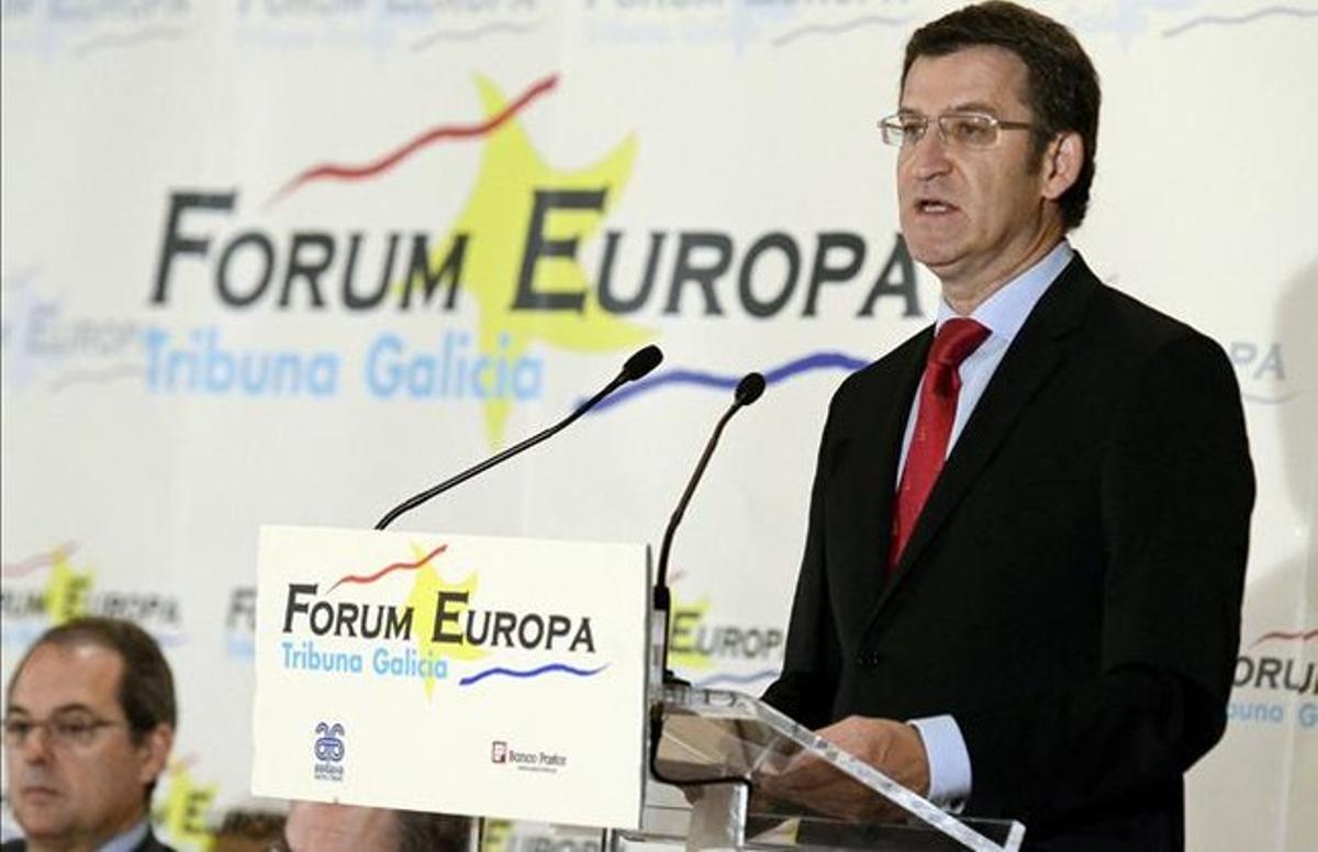 Alberto Núñez Feijóo, al Fórum Europa, aquest dilluns. Alberto Núñez Feijóo, al Fórum Europa, aquest dilluns.