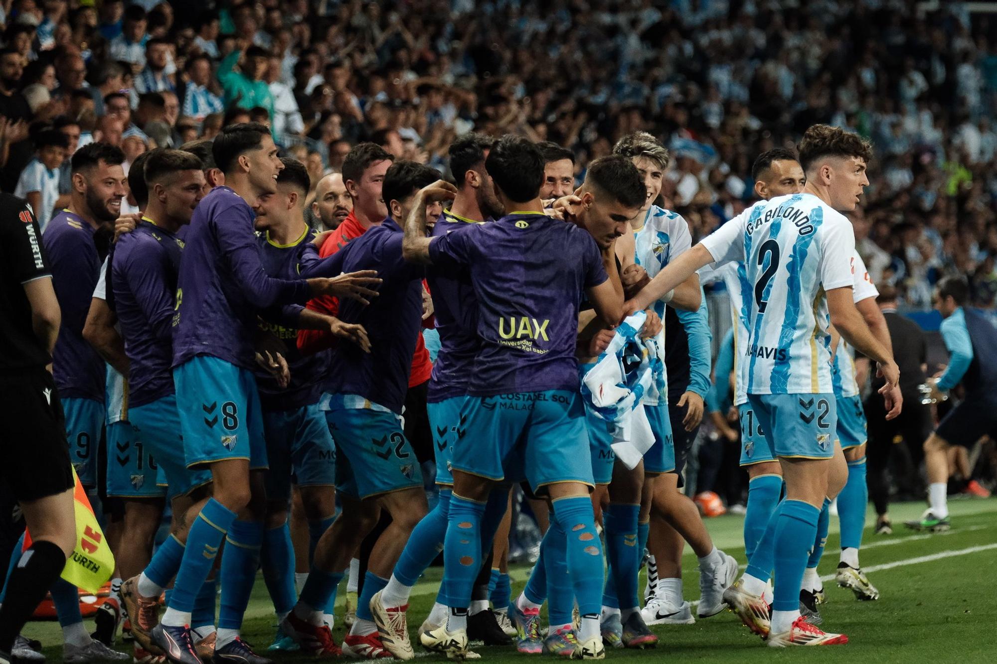 Málaga CF - Sporting. Jornada 40, Liga Hypermotion