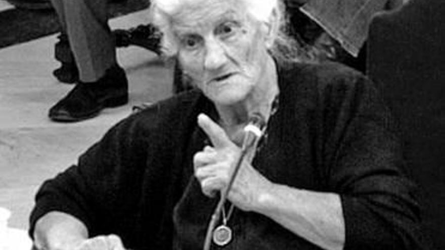 María Martín López, de 81 años, ayer, en el Tribunal Supremo.