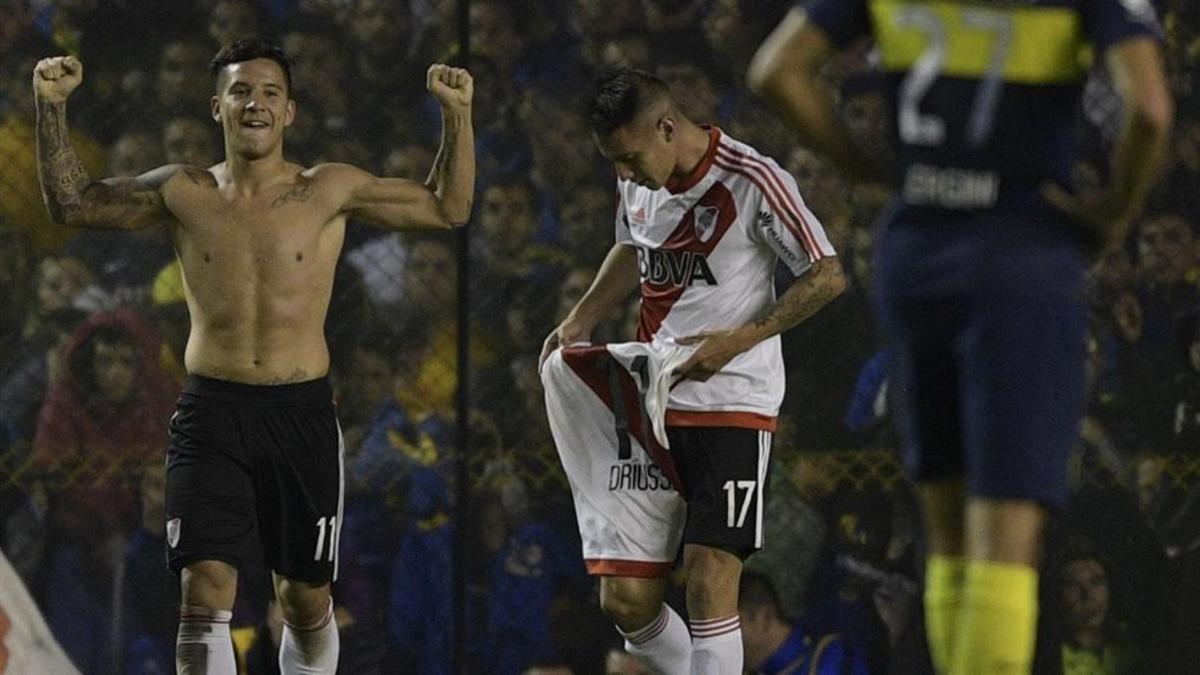 Driussi marcó el gol definitivo para River