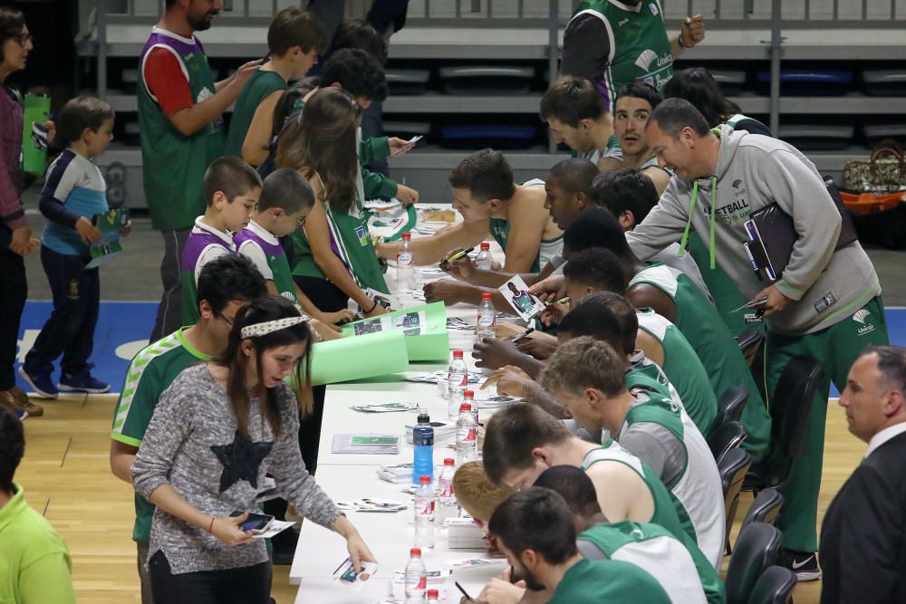 El Unicaja abre su entrenamiento al público