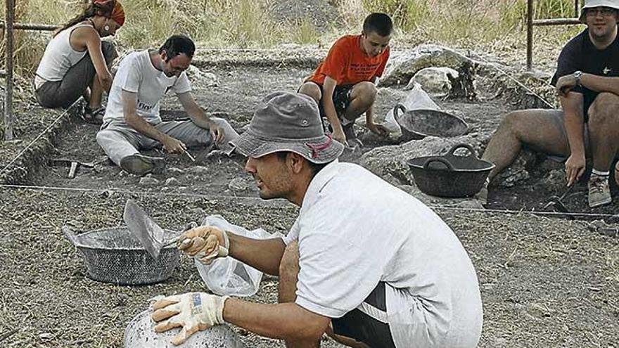 Imagen de una anterior campaña arqueológica en Bóquer.