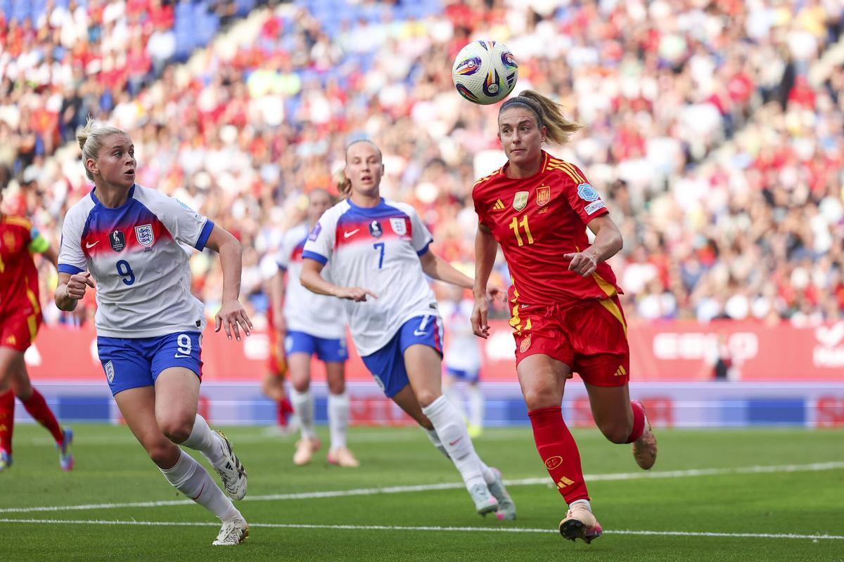 Alexia Putellas en el último partido de la Nations League ante Inglaterra