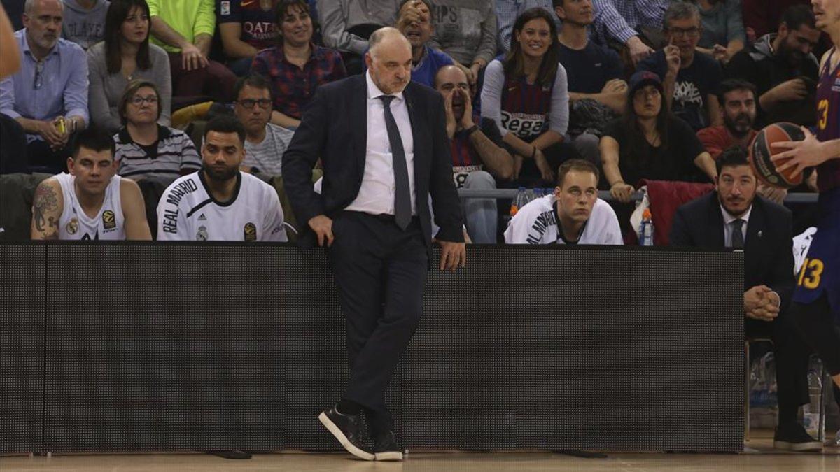 Pablo Laso analizó la derrota de su equipo en el Palau Blaugrana
